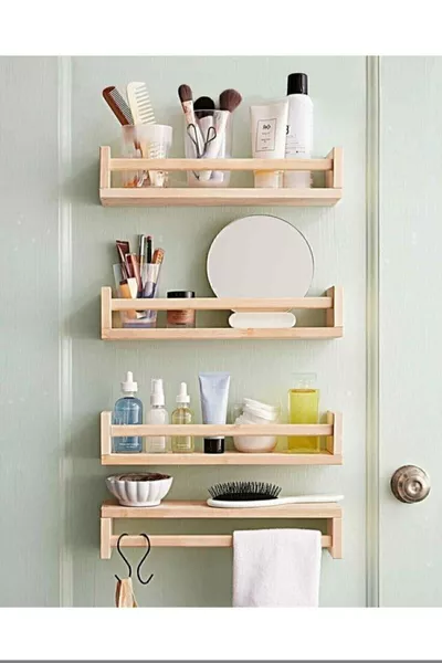 Mensola da cucina Montessori set da 4 organizzatori Larghezza  cm