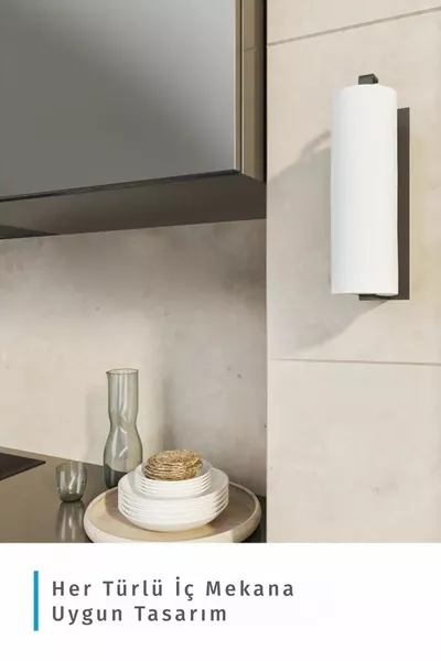 Adhesive Metal Paper Towel Holder - Adhesive Iron Hook - Towel Rack Bathroom Hanger