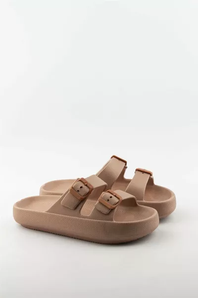 أكينايلبيلا صندل نسائي بصفيحة مزدوجة صيفي