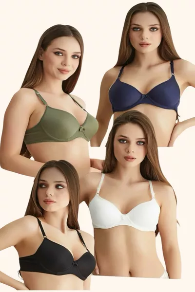 4 Reggiseni Imbottiti con Ferretto