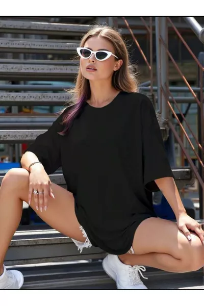 قميص واسع سادة متعدد الألوان