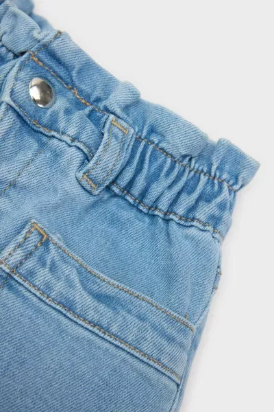 Baby Girl Paperbag Jean Shorts SM