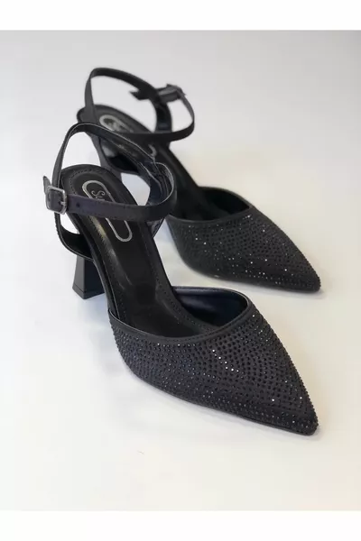 Subaşı Prinzessin Stein Modell Dünne Absätze Damen Abendkleid Schuhe