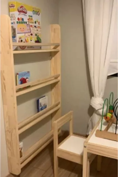 Montessori boekenplank Montessori kinderboekenkast houten natuurlijke boekenplank houten boekenplank x cm