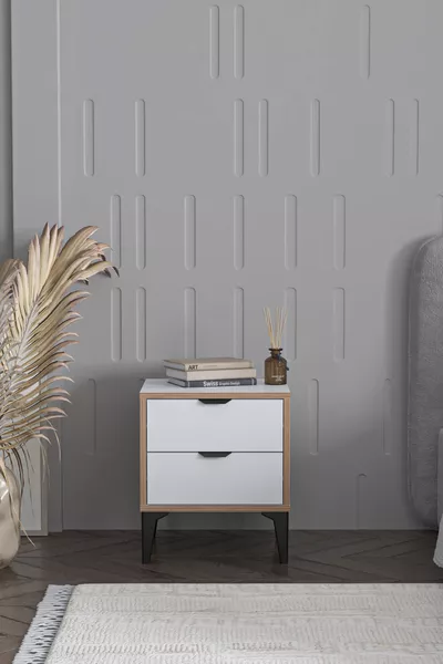 طاولة جانبية أردن ذات درجين