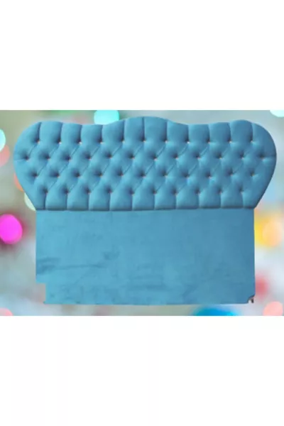 عنوان نموذج أل سي كريستال سم وجه طفل قماش مبطن حديث اللون أزرق مصنوع يدويًا