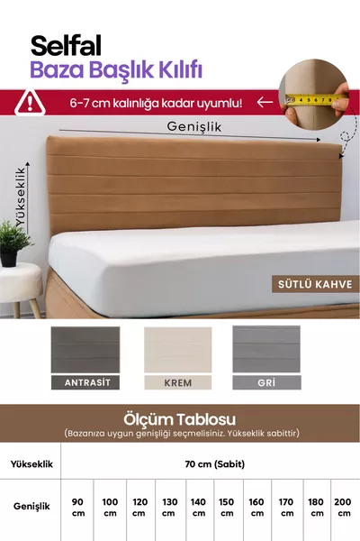 Baza Yatak Başlık Kılıfı - Tay Tüyü Kapitone Kumaş (Ölçü Seçenekli)