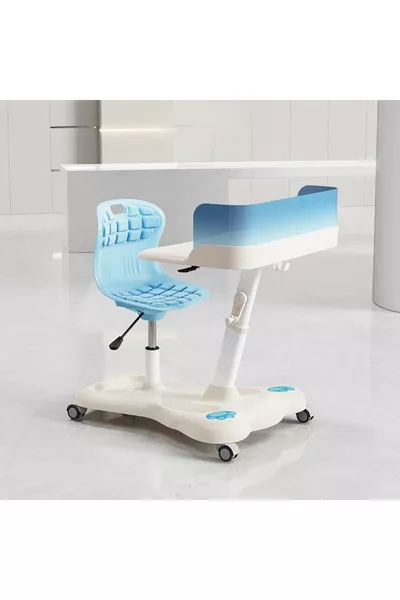 Bureau de travail mobile Plus Bleu