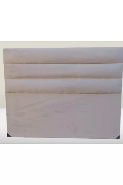 عنوان DK مزدوج الحجم 'قماش كريمي من ريش الحصان مع شرائح أفقية مصنوع يدوياً