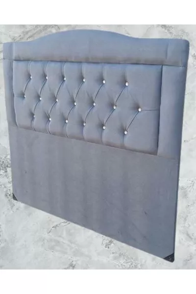 Заголовок DK Двуспальная Кровать Лошадь Пух Антрацитовая Ткань Пуховое Стеганое Ручное Изготовление