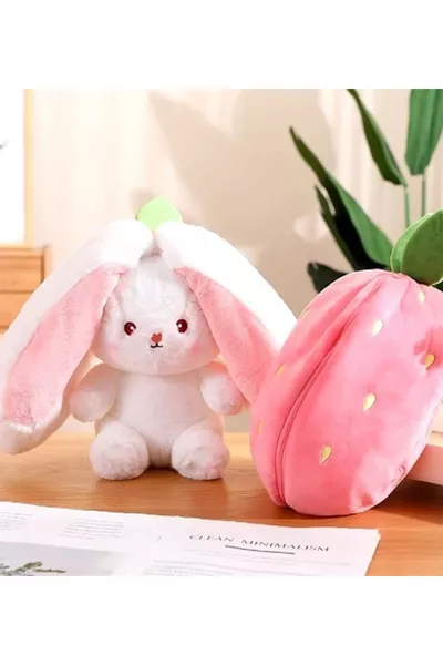 أرنب الفراولة بحقيبة  سم