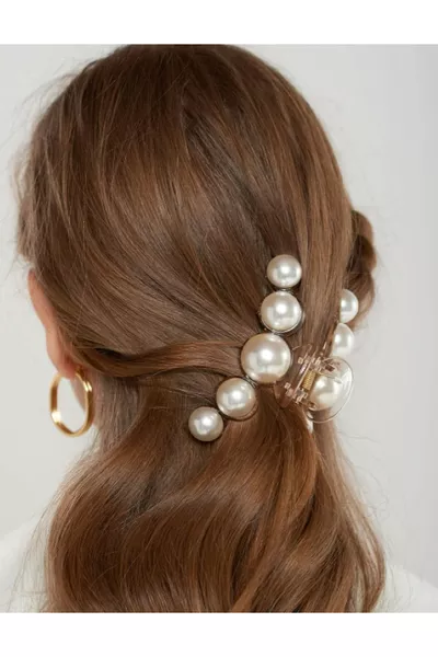 Pince à cheveux avec perles
