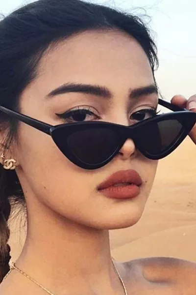 Occhiali da sole unisex a occhi di gatto neri