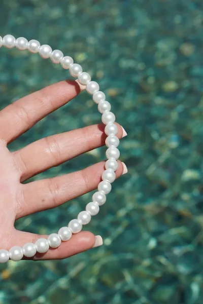 Dames Witte Kleur Mode Glazen Parel Tiara – Kroon