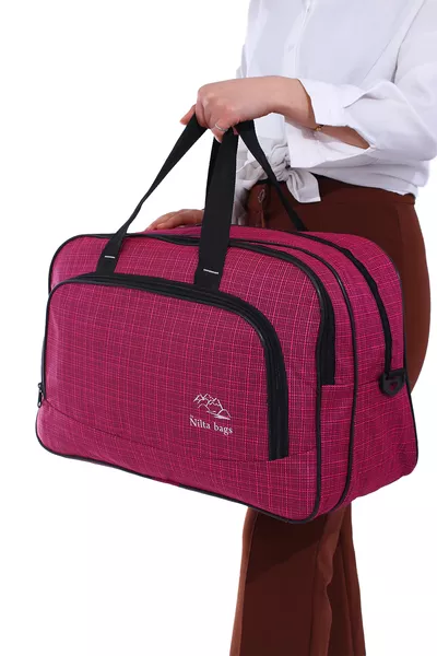  Serviette en tissu unisexe Sac de cabine pour valise de voyage, vacances, sport, hôpital avec plusieurs compartiments, sac à main et à épaule