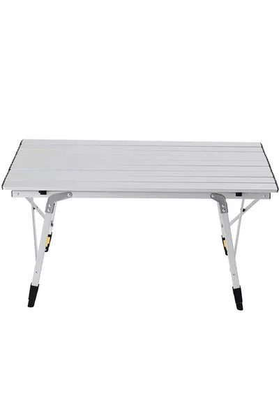 Elite Aluminium Teleskop-Klapptisch für Camping und Picknick - Grau