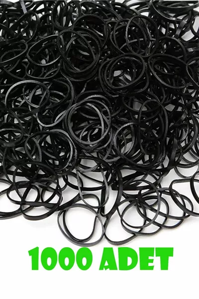 Piece of Black Hair Braid Elastic