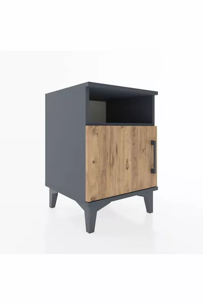 Hyperion Commode Enkel Rek Enkel Deur Antraciet-Groen