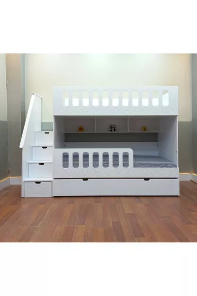 Еко 3-етажно легло с три легла