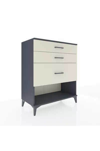 Hyperion Dressoir met 3 Lade Antraciet-Leisteen