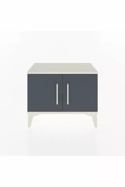 Arges Comfort Kast met Eén Plank en 2 Deuren Nachtsteen-Antraciet