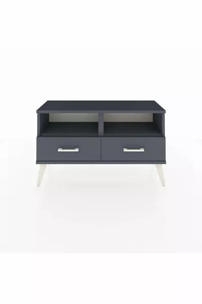 دولاب أرغس مع رفين ودرجين أنثراسيت-أنثراسيت