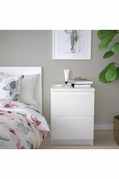 Nachtkastje, wit, cm