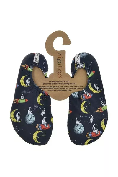 Blaue Mädchenschwimmschuhe