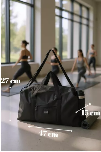 Унисекс спортна и фитнес чанта с отделения и дълги презрамки, подходяща за пътуване, която могат да използват както жени, така и мъже