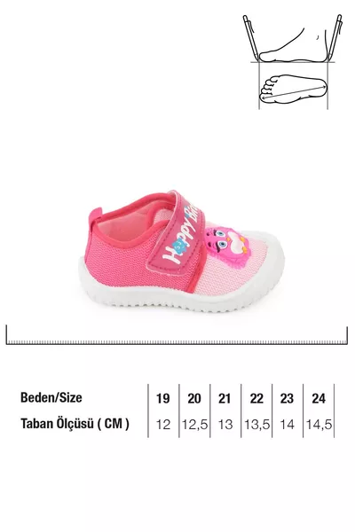 Summer Linen Baby Girl Happy Birds Velcro Adjustable Shoes