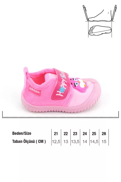 حذاء أطفال بنات مريح شتوي قابل للتعديل مع لاصق من هابي بيردز