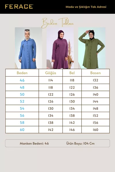 Grote Maat Tuniek Islamitische Vrouwen Airobin Stof