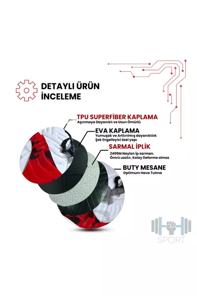 Football  Super League Turkey New Season DURABLE Ball for Turf, Grass, Concrete Surfaces, Sewn Ball