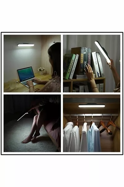 Светодиодная лампа с магнитной зарядкой, USB Micro, беспроводная светодиодная лампа, 3 разных режима света, светодиодный бра 