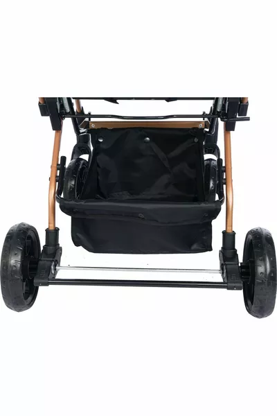 POUSSETTE DOUBLE ÉNERGIE OLYMPUS OR & NOIR