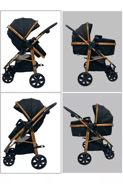 Classic Black Reisesystem, beidseitig nutzbar, (Reisesystem) Kinderwagen ohne Babywanne