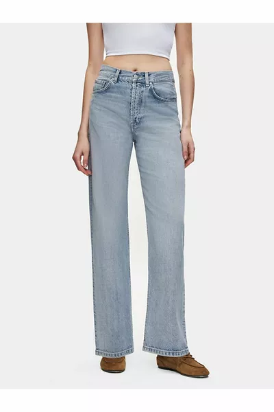 Vanetta Düz Paça Yüksek Bel Jean Pantolon