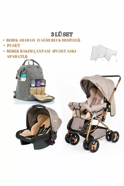 Travel System Kinderwagen Tragewanne und Mutter-Baby-Pflege Tasche