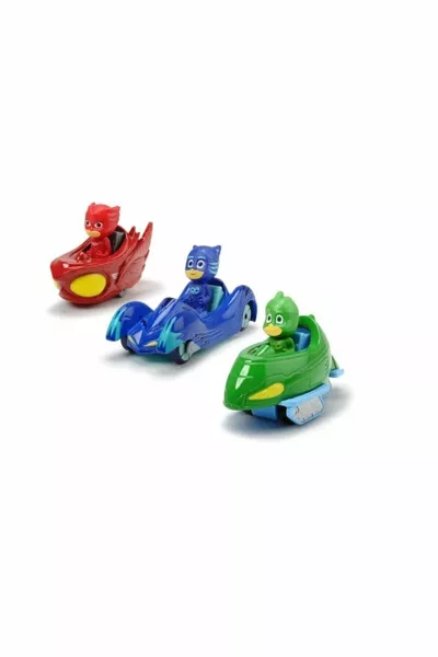 مجموعة شخصيات 4 قطع لشخصيات بيجاماسك 3 قطع سيارات و 4 قطع إكسسوارات