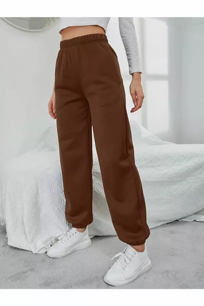 Unisex Sweatpants Brown