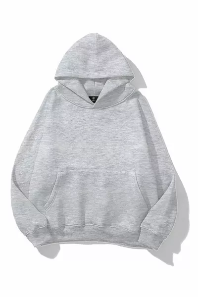 سويتر أساسي للجنسين رمادي ممزوج