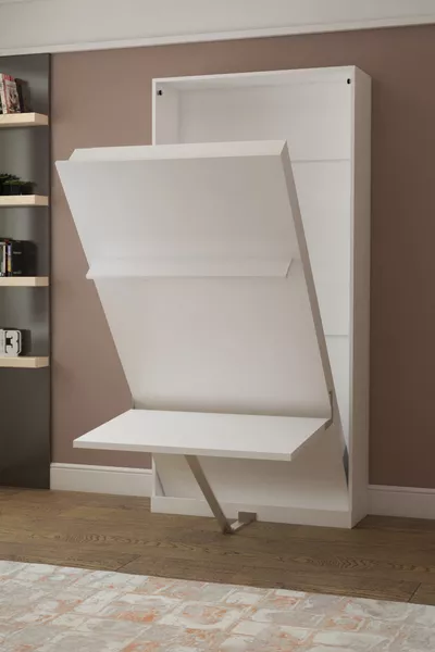 سرير الحائط القصصي يفتح عمودياً