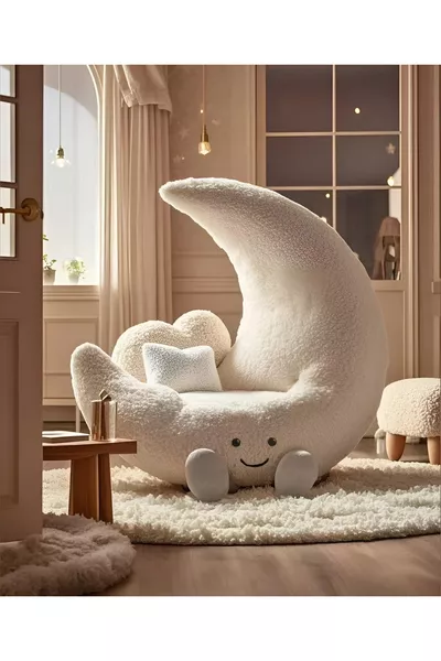 Poltrona da sonno Luna-Sleep con motivo a luna