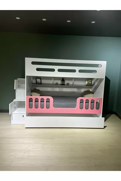 Etagenbed met bedbank voor jongeren