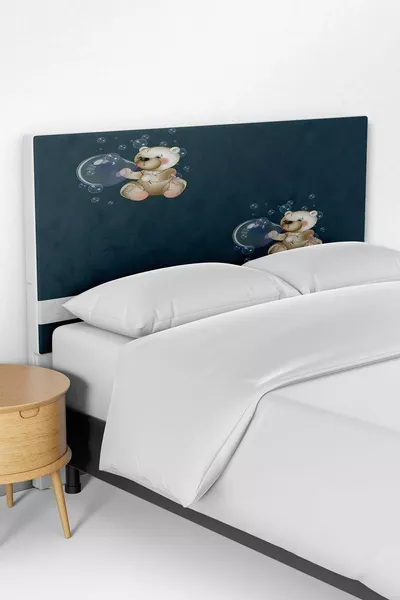 Groene Beertjes Kinderkamer Bed Box Hoofdbordhoes