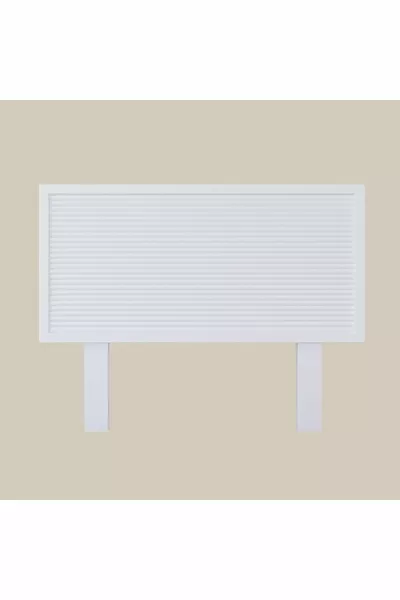Ebruli Model White Color Wooden Single Headboard (HORIZONTAL)