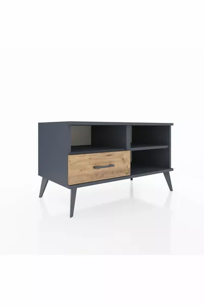 خزانة هايبرون ٢ رف و درج واحد أنترسيت-أنترسيت/صنوبر