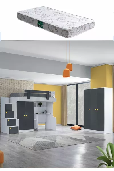 Ranza, Metris Dolap Masa 3 Kapılı Dolap 1 Adet Comfort Yatak