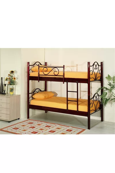 Метално двуетажно легло