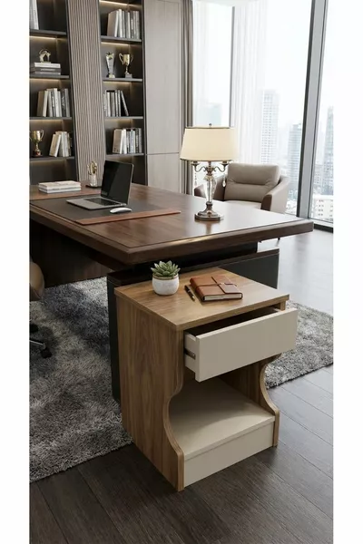 كومود سرّي بقسمات - MDF من الدرجة الأولى